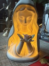 Holy Mother Mary Bisque Porcelain  Night Ligh...