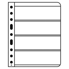 LIGHTHOUSE- VARIO Stamp Pages for Albums, Clear 5 Pack, 4 Pockets