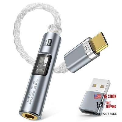 USB C to 3.5mm Audio Adapter with Dual Chip CX31993 MAX97220 DAC & HiFi
