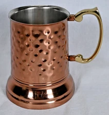 Pure Copper Hammered Mug with Nickle Finish Inside