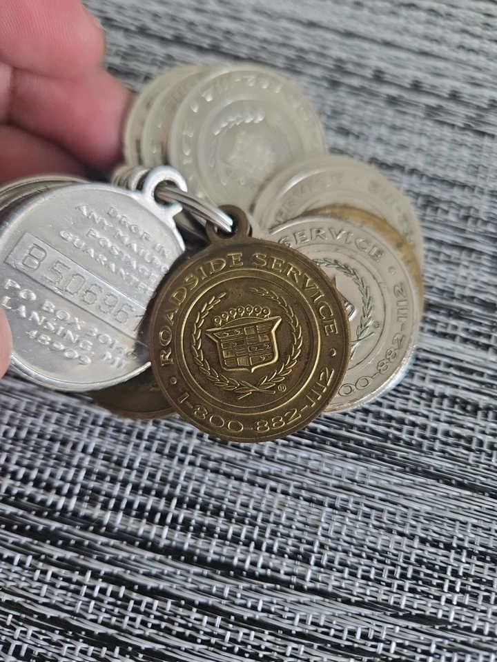 Caddilac Roadside Service Drop In Box Key Chain token. - Image 2 of 4