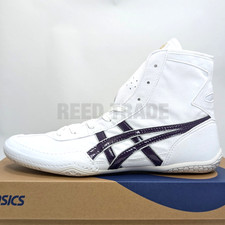 ASICS Wrestling Shoes 1083A001 EX-EO White/Purple Silver lace:White TWR900 succ
