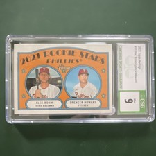 Topps 2021 Heritage Rookie Stars #11 Bohm Howard Phillies CSG 9 Baseball MLB