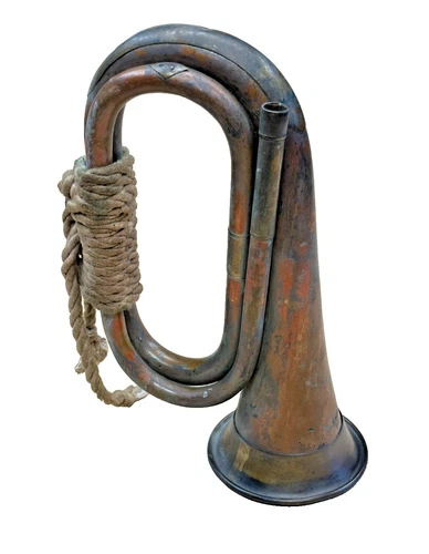 WW1 MILITARY BUGLE,  2/nd ROYAL MUNSTER FUSILIERS HOUSE CLEARANCE DEALER LOT.