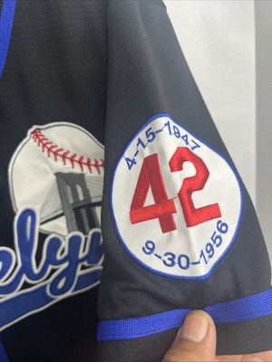 Jackie Robinson #42 Brooklyn Dodgers 1955 Custom Baseball Road