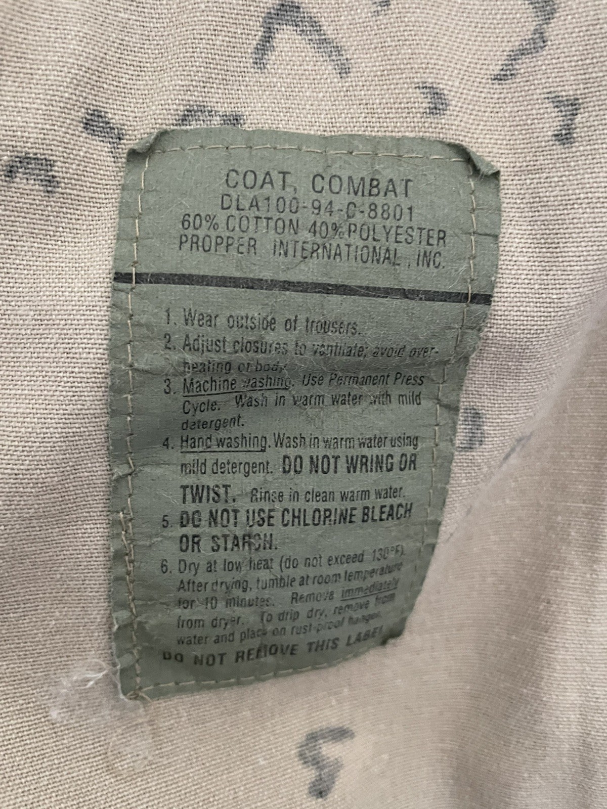 Propper BDU Jacket Mens LARGE Regular Desert Camo… - image 5