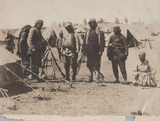 WW1 Ottoman Turkish Camp Palestine tents scene 1917 - Original Press Photo