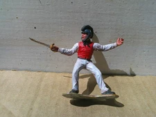 Battleline Miniatures, US Navy boarding party officer well painted 54mm lead, DJ