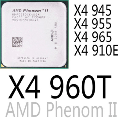 AMD Phenom II X4 945 X4 955 X4 965 X4 960T X4 910E AMD Series CPU Processor