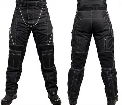L&J Motorradhose mit Protektoren Herren Textil Motorrad Jacke Hose Roller S - 7XL