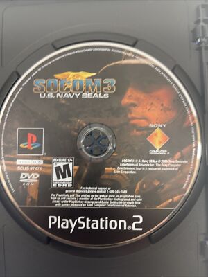 Jeu PS2 SOCOM 3: U.S. Navy Seals – Version Promo – État Correct – PAL