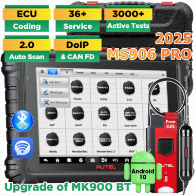 Autel MaxiSYS MS906 Pro ECU Coding Full System Diagnostic Scanner AS MK906 PRO