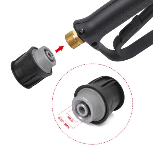 PRESSURE WASHER SHORT TRIGGER STUBBY GUN & SNOW FOAM LANCE BUNDLE FOR KARCHER K - Picture 4 of 13