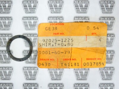 shinページ Kawasaki NOS NEW 92025-1225 Shim .8T KZ VN ZG ZL ZN | eBay