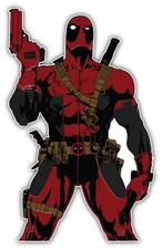 Deadpool Cartoon Sticker Bumper Decal - ''SIZES''