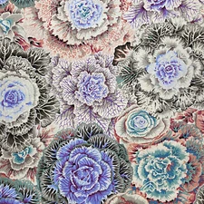 FREE SPIRIT "KAFFE FASSETT COLLECTIVE" BRASSICA PWPJ051 White by the 1/2 yard