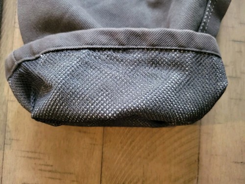 Echtes Leder BMW Black Denim Padded Pants Size 10R - Picture 6 of 11