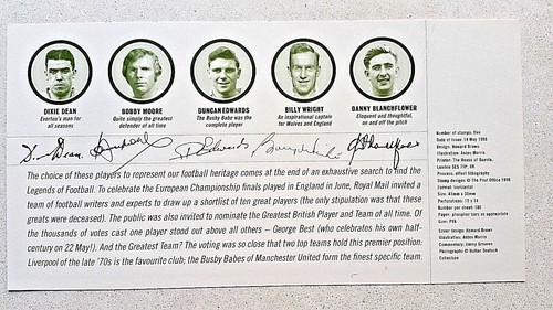 SOCCER - Royal Mail First Day Cover - 14th MAY 1996 - Legends of Football UK - Picture 3 of 4