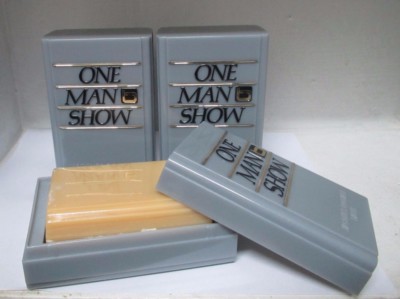 **LOT OF 3**JACQUES BOGART ONE MAN SHOW SOAP WITH DISH 3 1/2 OZ/100 G FOR MEN