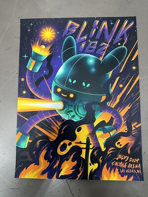 Official Blink 182 Poster Las Vegas July,3-2024 | eBay