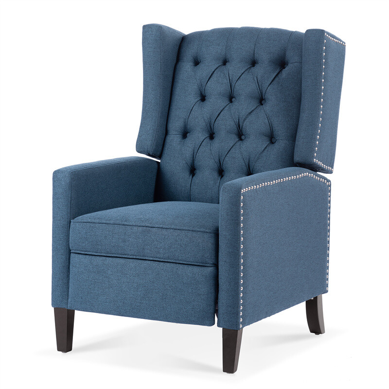 Wingback Sky Blue Recliner Artemis Home Annapoli Recliner Armchair - Main Image