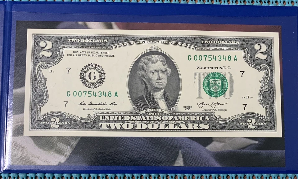 Signing of The Declaration of Independence Colorized $2 Bill U.S. Legal Tender - Image 3 of 4