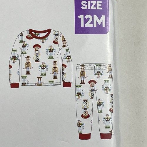 Toy Story 2-Piece Pajama Set 12M Long Sleeve Shirt & Pants Holiday Nutcracker - Picture 2 of 8