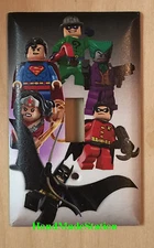 Lego Superhero Characters Light Switch Power Outlet Wall Cover Plate Home Decor