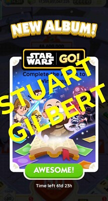 Monopoli_Go Stickers All 1/2/3/4/5   card (STAR WARS ALBUM) Instant send