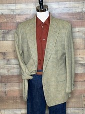 Jos A Bank Executive Collection Tan Herringbone Blazer Sports Coat Size 44L