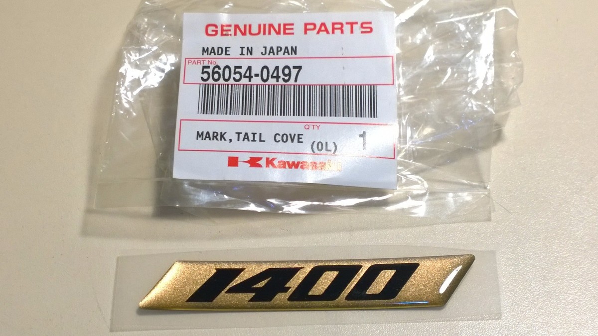 ZX1400 ZZR1400 New Genuine KAWASAKI Tail Cover 1400 Emblem Badge