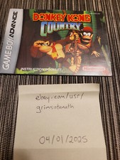 Donkey Kong Country, Game Boy Advance GBA - Manual Booklet Only