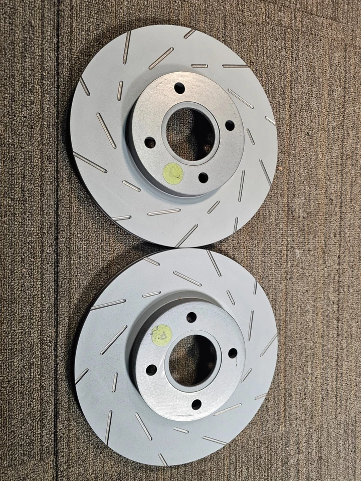 (CANTIDAD 2) EBC USR1963 Sport Rotores de freno delanteros ranurados para Ford Fiesta 2013-2019 Foto 2 de 4