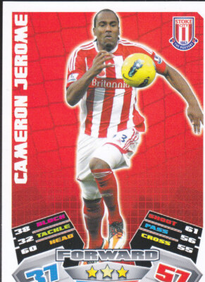 Match Attax Extra 11/12 Cameron Jerome STOKE CITY Update Card No.U48