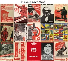 Various Posters KPD Communist Party of Germany Election Posters Antifa A1