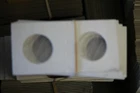 (100) QUARTER  Size 2x2 Mylar Cardboard Coin Flips Storage  25 Cent Paper Holder