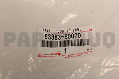 5338360070 Genuine Toyota SEAL, HOOD TO COWL TOP 53383-60070 | eBay