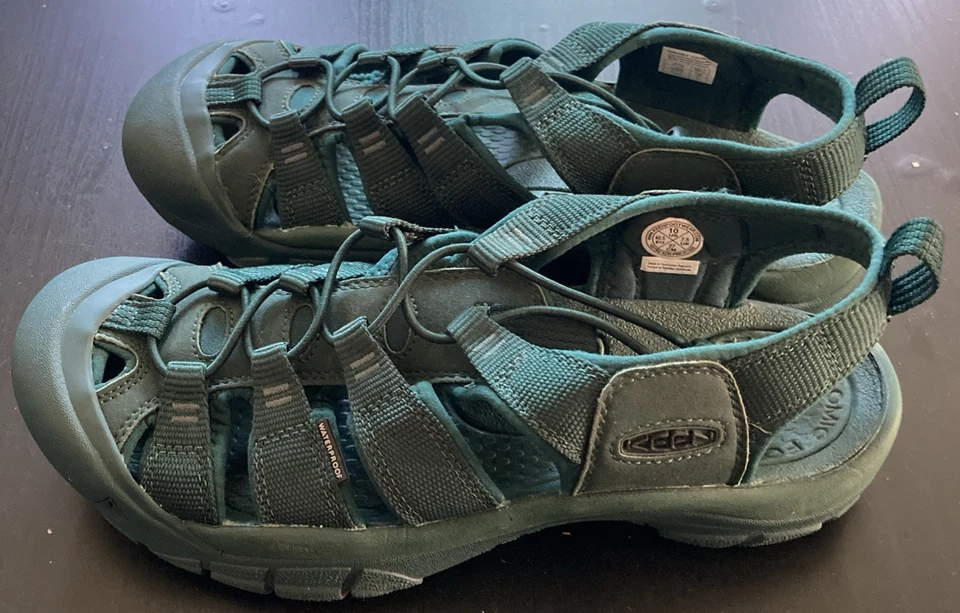 Женские темно-зеленые пляжные прогулочные походные сандалии Keen Newport H2 размер 10 - Изображение 2 из 4