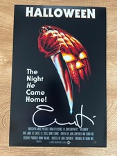 * JAMIE LEE CURTIS * signed 12x18 poster * HALLOWEEN * COA