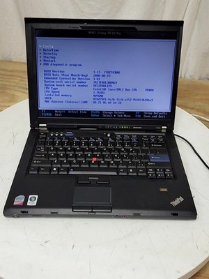Lenovo ThinkPad T400 7417TRU Laptop Intel Core2 DUO P8400 2.26Ghz 2GB SEE NOTES