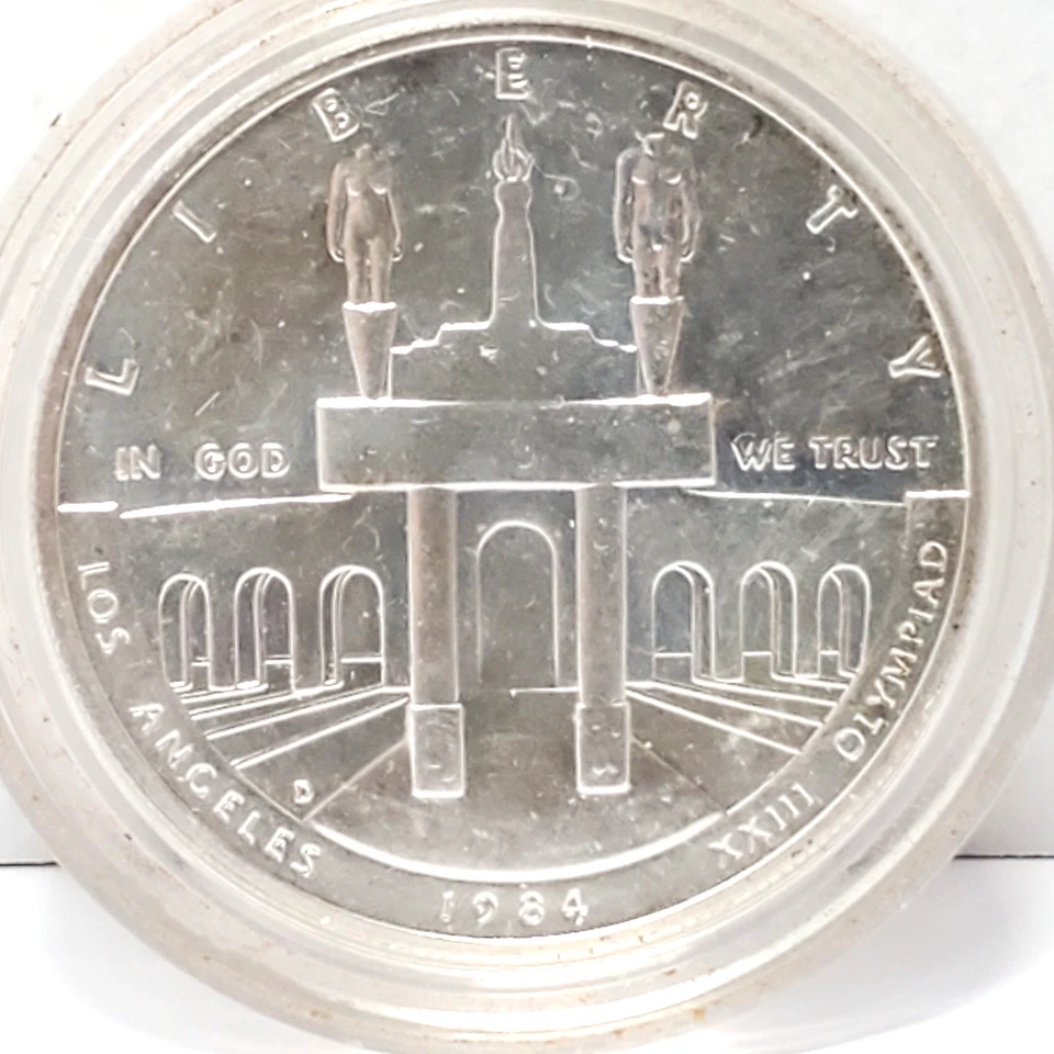 1984 S LOS ANGELES OLYMPIAD COLISEUM SILVER DOLLAR - Image 2 of 4