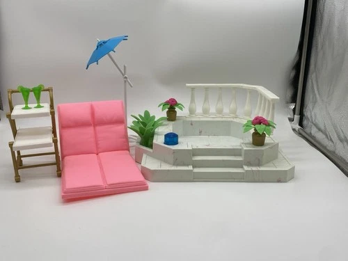 Vtg RARE 97 Barbie Bubbling Spa Playset Splash N Color  67547-91