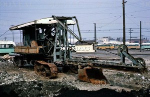 LAMTA. WORK EQUIPMENT. Vernon Yard (CA). 2 Original Slides 1963.