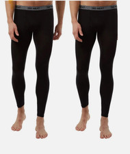 New32 Degrees Men's Heat Base Thermal Layer Pant 2-Pack Soft Quick Dry Warmth XL