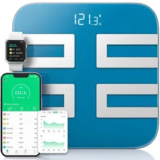 Smart Scale for Body Weight, Digital Bathroom Scale LED Display, BMI, Body Fa...