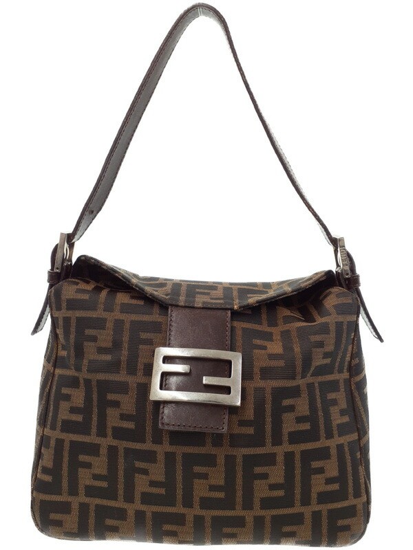 Fendi Zucca Semi Shoulder Bag 26426 Handbag in Signature Monogram Canvas #T1706