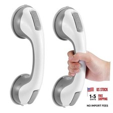 Grab Bars for Bathtubs and Showers, 12 Inch Shower Handle Strong 2 Pack Gray