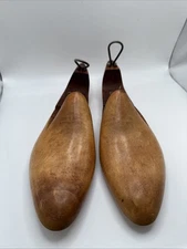 Vintage Wooden Hinged Shoe Trees hangers D B MACKAY  size Unknown