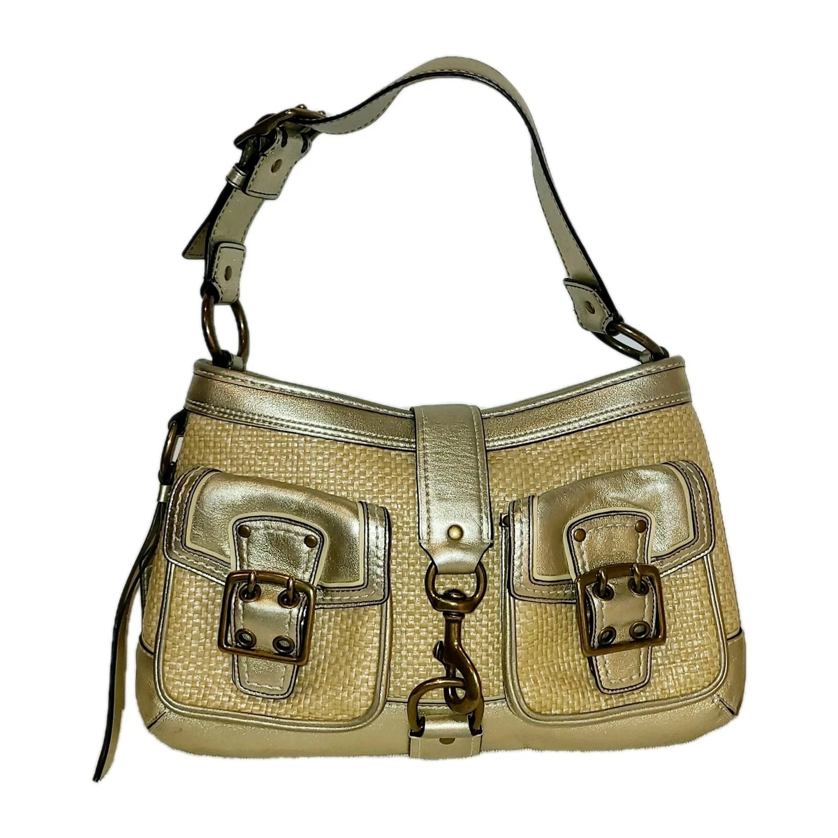 Coach Legacy Shoulder Bag Women's Straw Exterior Bags & Handbags