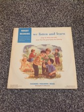 Lutheran Records WE LISTEN AND LEARN 7" 33rpm Record 1963 Augsburg Publishing 